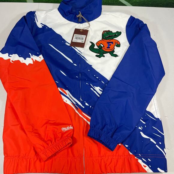 Florida Gators Mitchell & Ness Painbrush Windbreaker Jacket - Picture 1 of 6